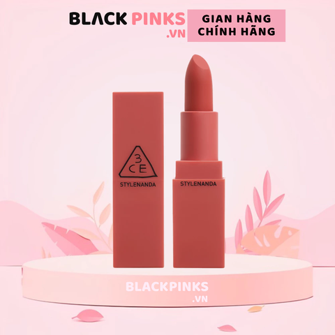 Son thỏi 3CE mịn lì 222 Step And Go - Đỏ đất 3.5g