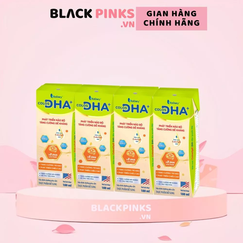 Sữa bột pha sẵn Colos DHA+ 110ml và 180ml (lốc 4 hộp)