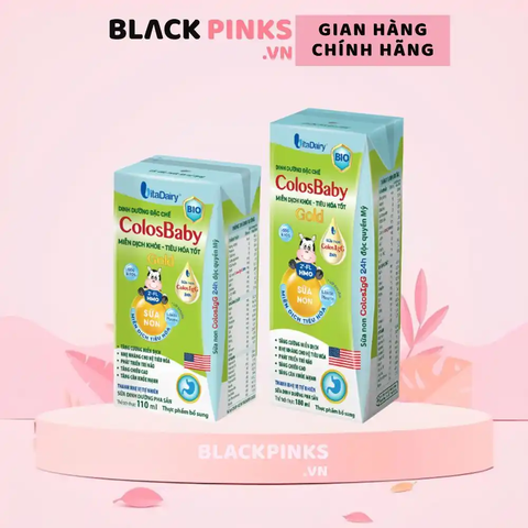 Sữa bột pha sẵn Colosbaby Bio Gold 110ml và 180ml (lốc 4 hộp)