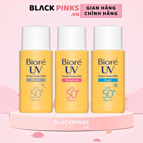 Sữa chống nắng Bioré bảo vệ hoàn hảo - sáng mịn/dưỡng ẩm/mát lạnh 25ml
