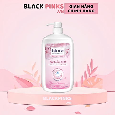 Sữa tắm Bioré dưỡng ẩm hương hoa anh đào thư giãn 1kg