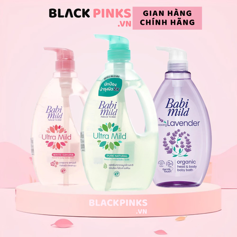Sữa tắm & gội 2in1 cho bé Babi Mild đa dạng mùi hương 380ml/850ml (mọi độ tuổi)