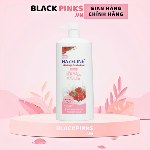 Sữa tắm Hazeline sáng mịn dưỡng ẩm yến mạch và dâu tằm 1kg