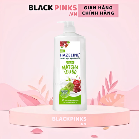 Sữa tắm Hazeline sáng mịn rạng ngời matcha và lựu đỏ 1kg