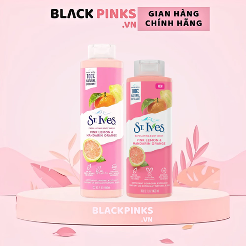 Sữa tắm St.Ives tẩy tế bào chết hương cam chanh 473ml/650ml