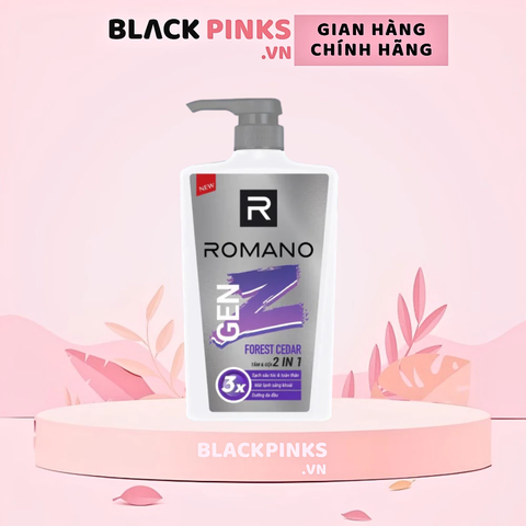 Tắm gội 2 trong 1 Romano Gen Z hương Forest Cedar 610g