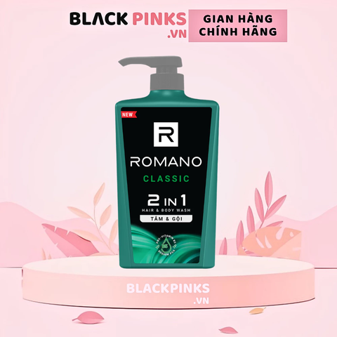 Tắm gội 2 trong 1 Romano hương nước hoa Classic 650g