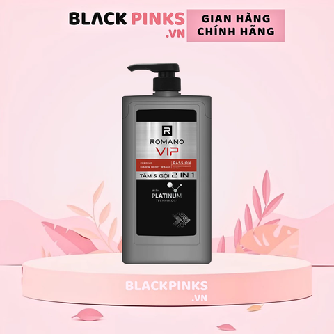 Tắm gội 2 trong 1 Romano Vip hương Passion 650g
