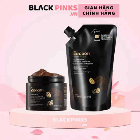 Tẩy da chết toàn thân Cocoon cà phê Đắk Lắk 200ml /600ml