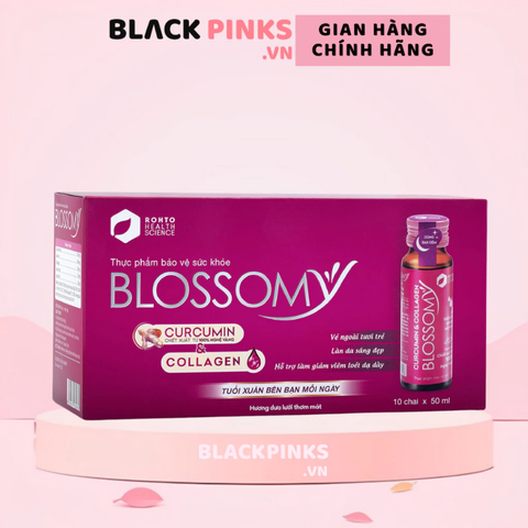 Thực phẩm bảo vệ sức khỏe Blossomy nghệ collagen 50mlx10