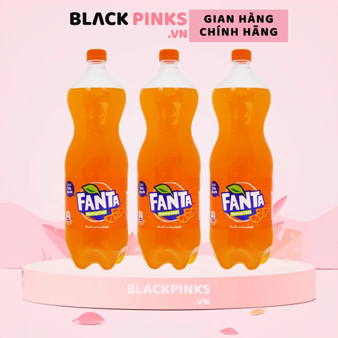 Thùng 12 chai nước ngọt Fanta cam 1.5L
