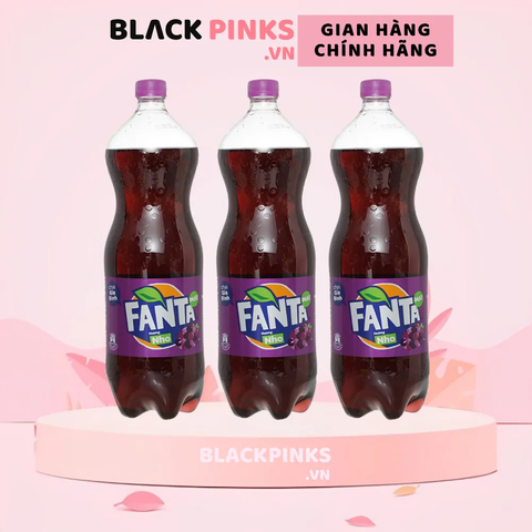 Thùng 12 chai nước ngọt Fanta nho 1.5L