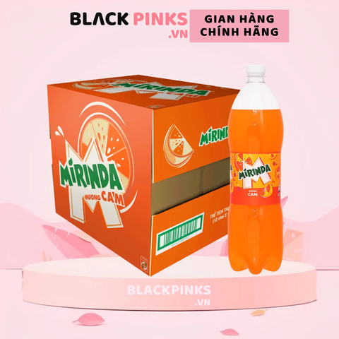 Thùng 12 chai nước ngọt Mirinda cam 1.5L