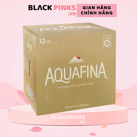 Thùng 12 chai nước uống tinh khiết Aquafina 1.5L