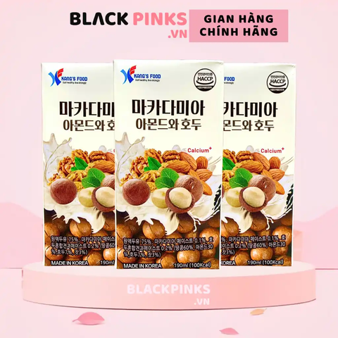Thùng 16 hộp sữa hạt macca Kang's Food 190ml
