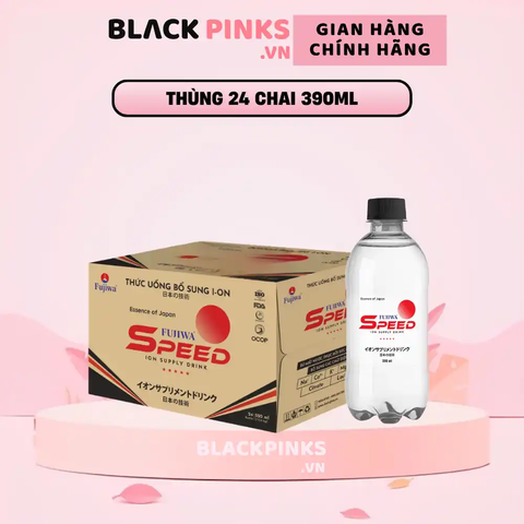 Thùng 24 chai nước uống bổ sung ion Fujiwa Speed 390ml