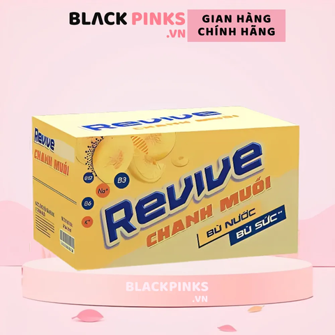 Thùng 24 chai nước bù khoáng Revive chanh muối 390ml