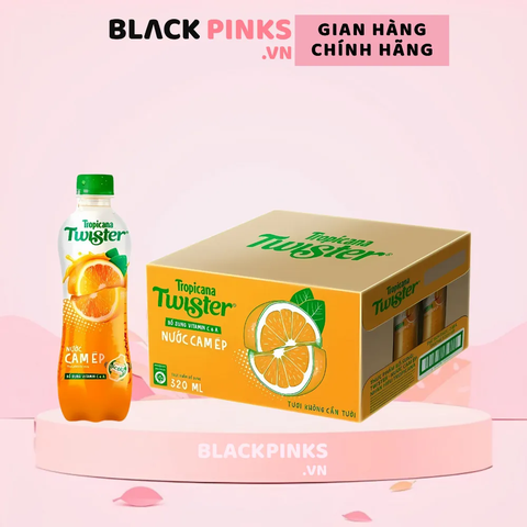 Thùng 24 chai nước cam ép Twister 320ml