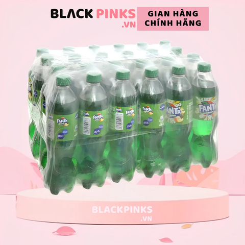 Thùng 24 chai nước ngọt Fanta soda kem 600ml