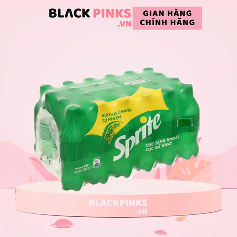 Thùng 24 chai nước ngọt Sprite chanh 390ml