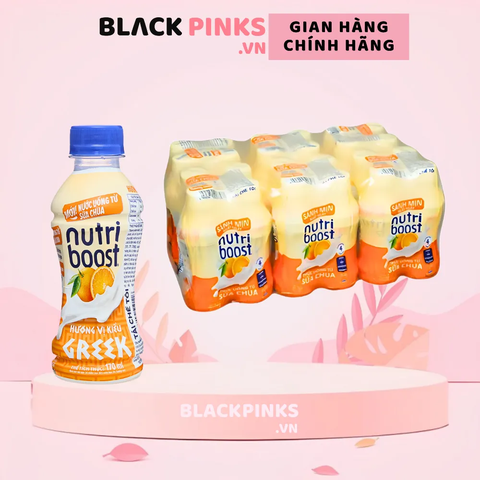 Thùng 24 chai sữa chua uống Nutriboost Hy Lạp  cam 170ml