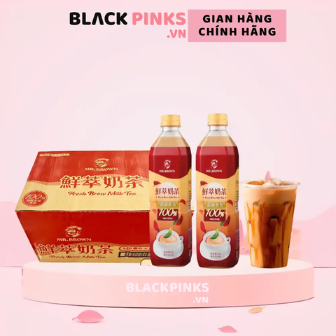 Thùng 24 chai trà sữa Mr.Brown Fresh Brew 580ml