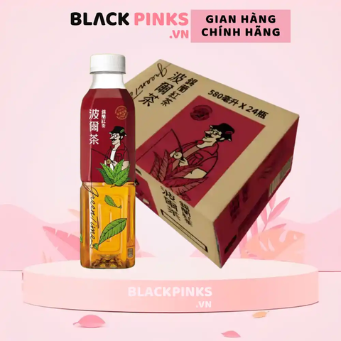 Thùng 24 chai hồng trà Ceylon Green Time 580ml