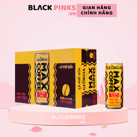 Thùng 24 lon cà phê sữa Georgia Max Coffee 180ml