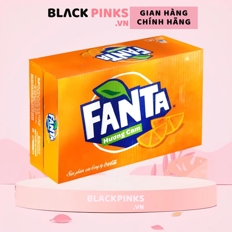 Thùng 24 lon nước ngọt Fanta cam 320ml