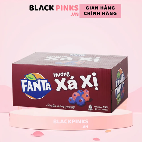 Thùng 24 lon nước ngọt Fanta xá xị 320ml