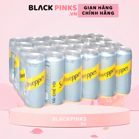 Thùng 24 lon nước soda Schweppes không đường 320ml