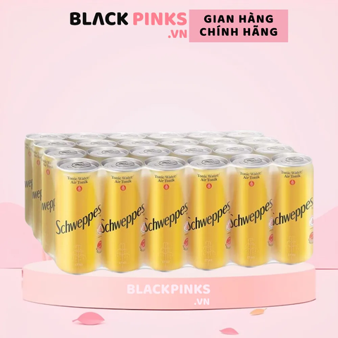 Thùng 24 lon nước soda Schweppes Tonic Water 320ml