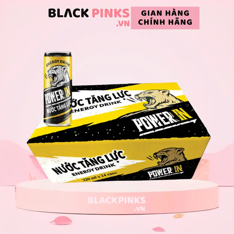 Thùng 24 lon nước tăng lực Power In 320ml