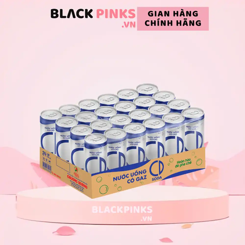 Thùng 24 lon soda Chương Dương lon 320ml