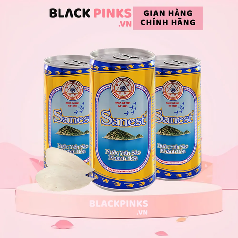 Thùng 30 lon nước yến sào Khánh Hoà Sanest có đường 190ml