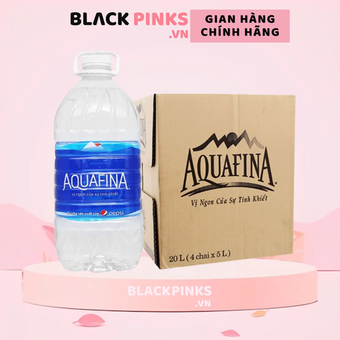 Thùng 4 chai nước uống tinh khiết Aquafina 5L