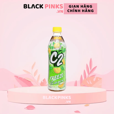 Trà đen C2 Freeze hương dưa lưới bạc hà chai 455ml
