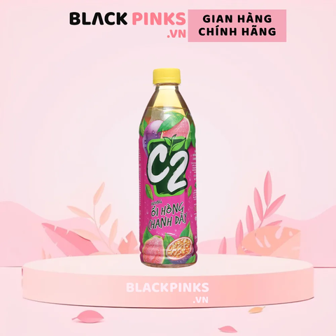 Trà xanh C2 hương ổi hồng chanh dây chai 455ml