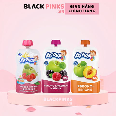 Trái cây nghiền Agusha nhiều vị 90g dành cho bé từ 5 tháng tuổi