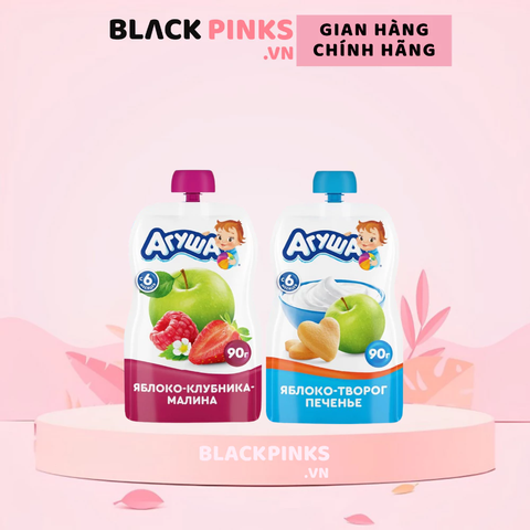 Trái cây nghiền Agusha nhiều vị 90g dành cho bé từ 6 tháng tuổi