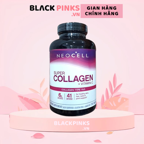 Viên uống Super Collagen + C + Biotin Neocell 6000mg nội địa Mỹ (250 viên)