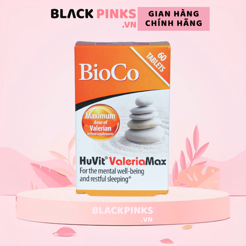 Viên uống Bioco Huvit Valeria Max hỗ trợ giấc ngủ, an thần (hộp 60 viên)