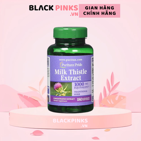 Viên uống bổ gan Milk Thistle Extract 1000mg Puritan’s Pride Mỹ (180 viên)