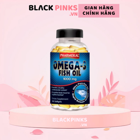 Viên uống dầu cá Pharmekal bổ sung Omega 3 100 viên