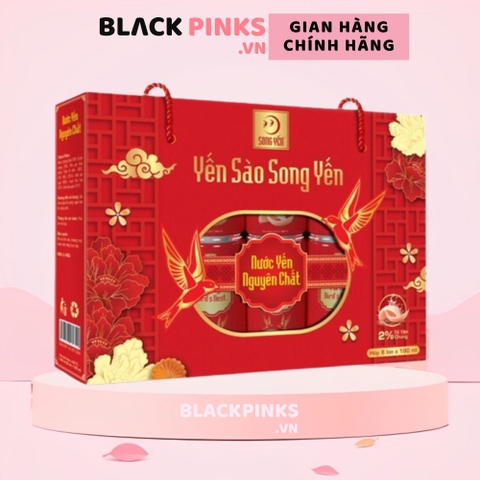 Hộp 6 lon nước yến nguyên chất Song Yến 190ml