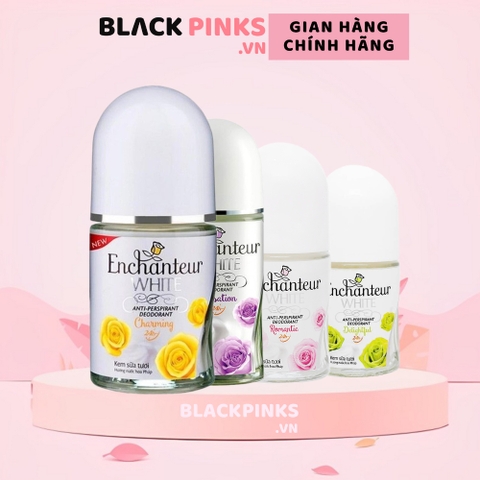 Lăn khử mùi trắng da hương nước hoa Enchanteur Charming/Romantic/Sensation/Delightful 25ml