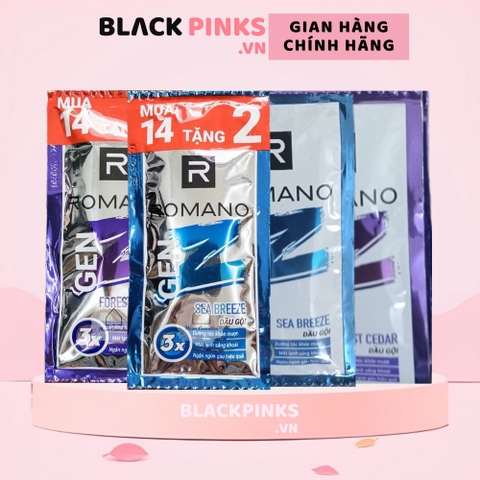 Dây 14/14 + 2 gói 5g dầu gội sạch sâu Romano Genz Forest Cedar/Sea Breeze