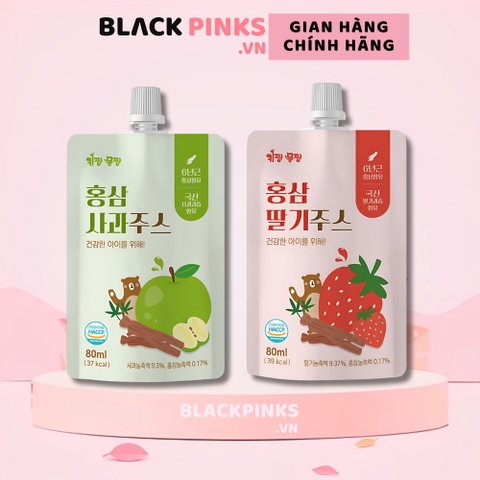 Nước uống hồng sân Kijang Momjang vị dâu/táo 80ml