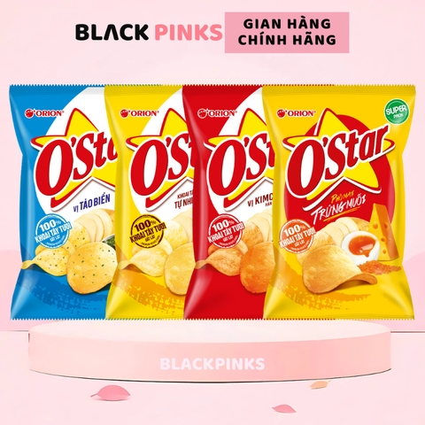 Snack O'Star Orion vị tự nhiên/kim chi/tảo biển/phô mai trứng muối 35/60/105g