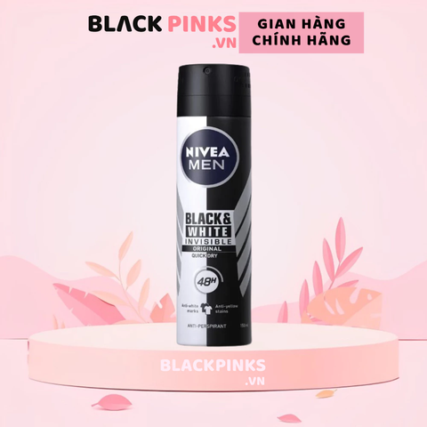 Xịt khử mùi Nivea Men ngăn vệt ố vàng vượt trội 150ml